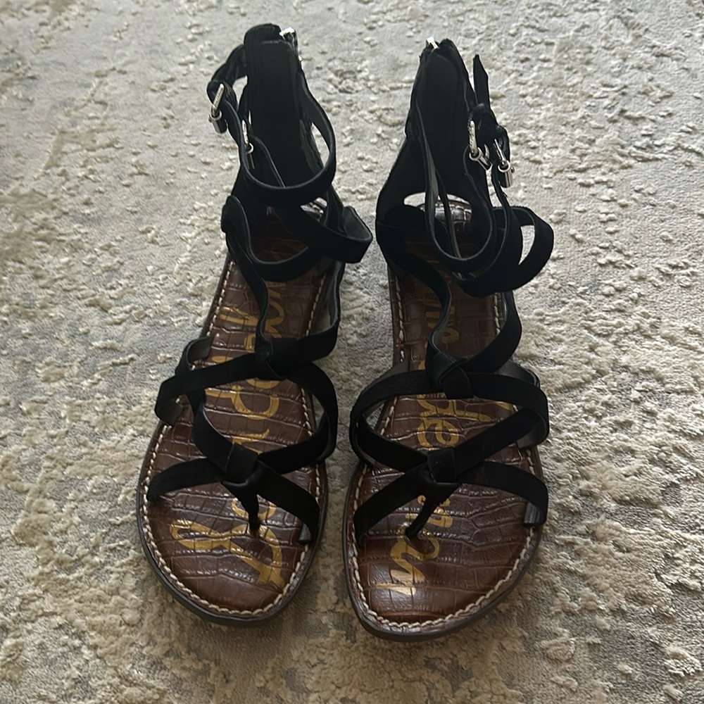 Sam Edelman Gaton Strappy Suede Sandals 8M